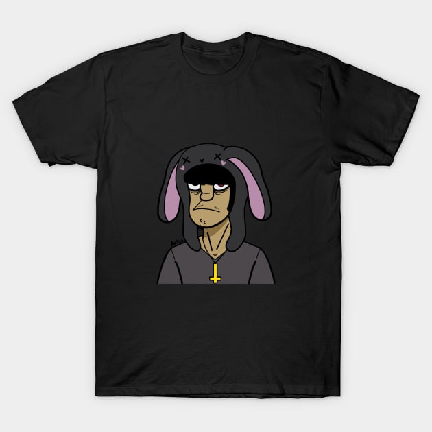 Bunny Hat Murdoc T-Shirt by PastaNoodles